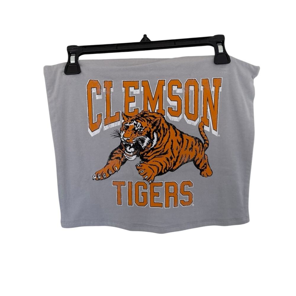 NWOT Clemson University Tube Top Strapless Goodie Two Sleeves Size Large